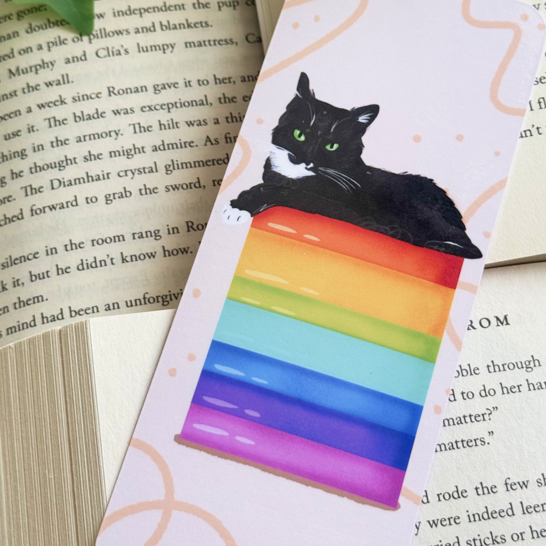 Rainbow books bookmark