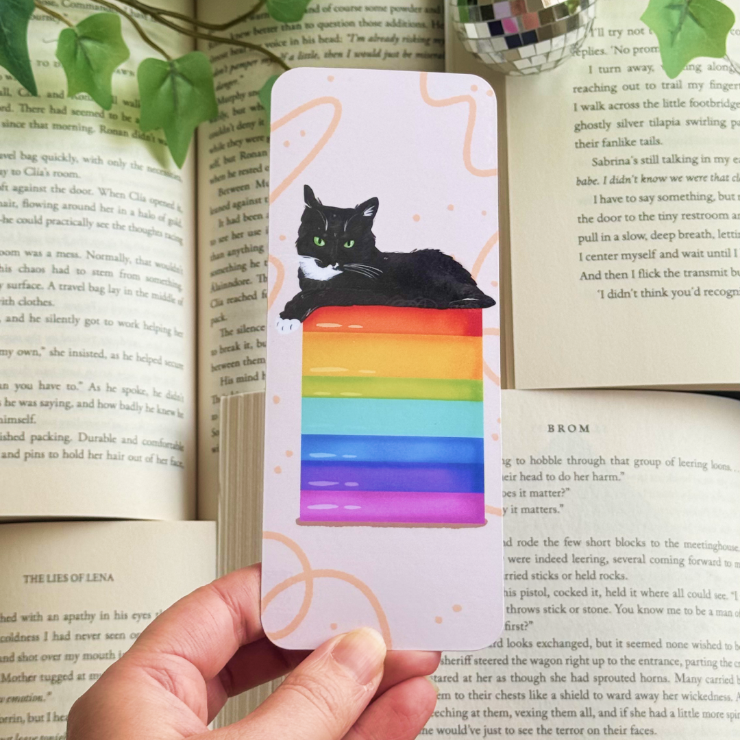 Rainbow books bookmark