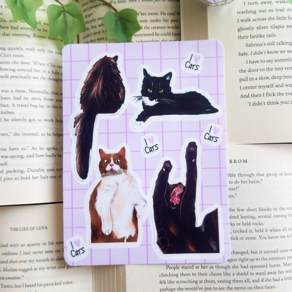 Cat sticker sheet