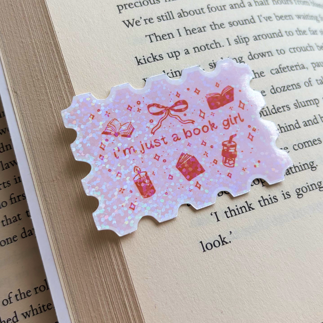 I'm Just A Book Girl Sticker