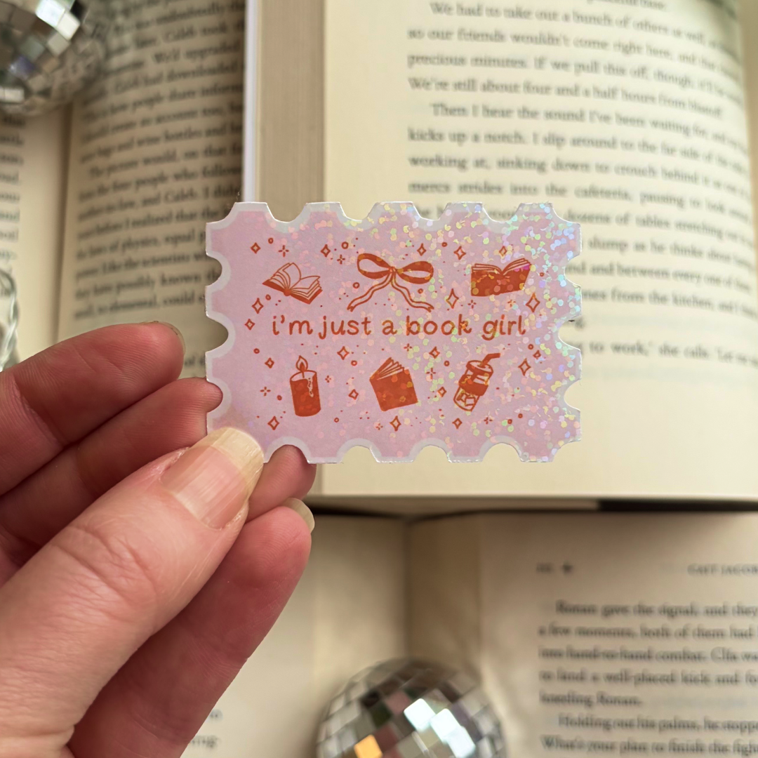 I'm Just A Book Girl Sticker