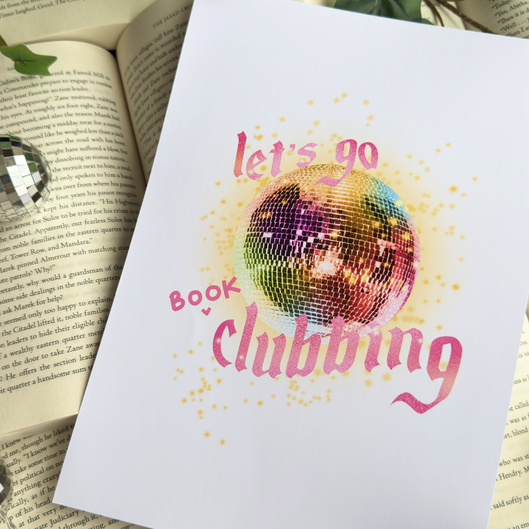 Let's Go Book Clubbing Print