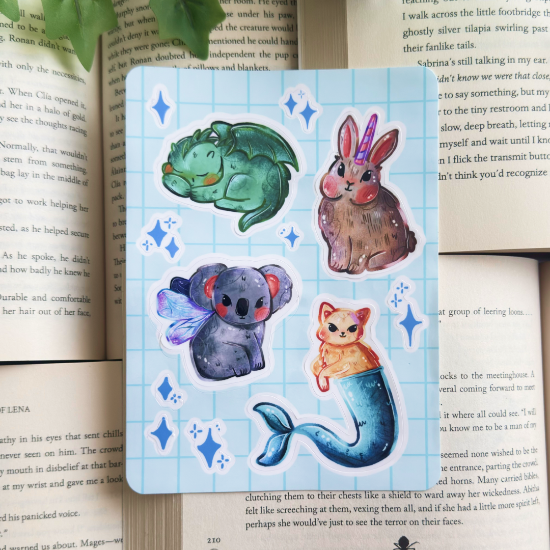 Magical Creatures sticker sheet