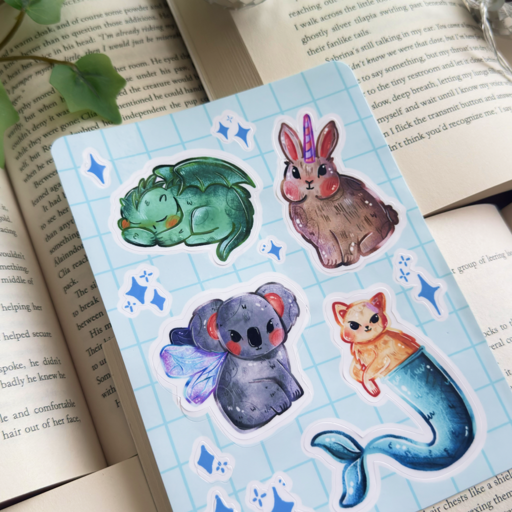 Magical Creatures sticker sheet
