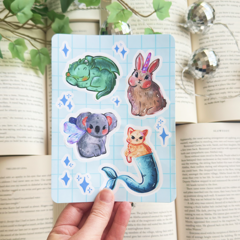 Magical Creatures sticker sheet
