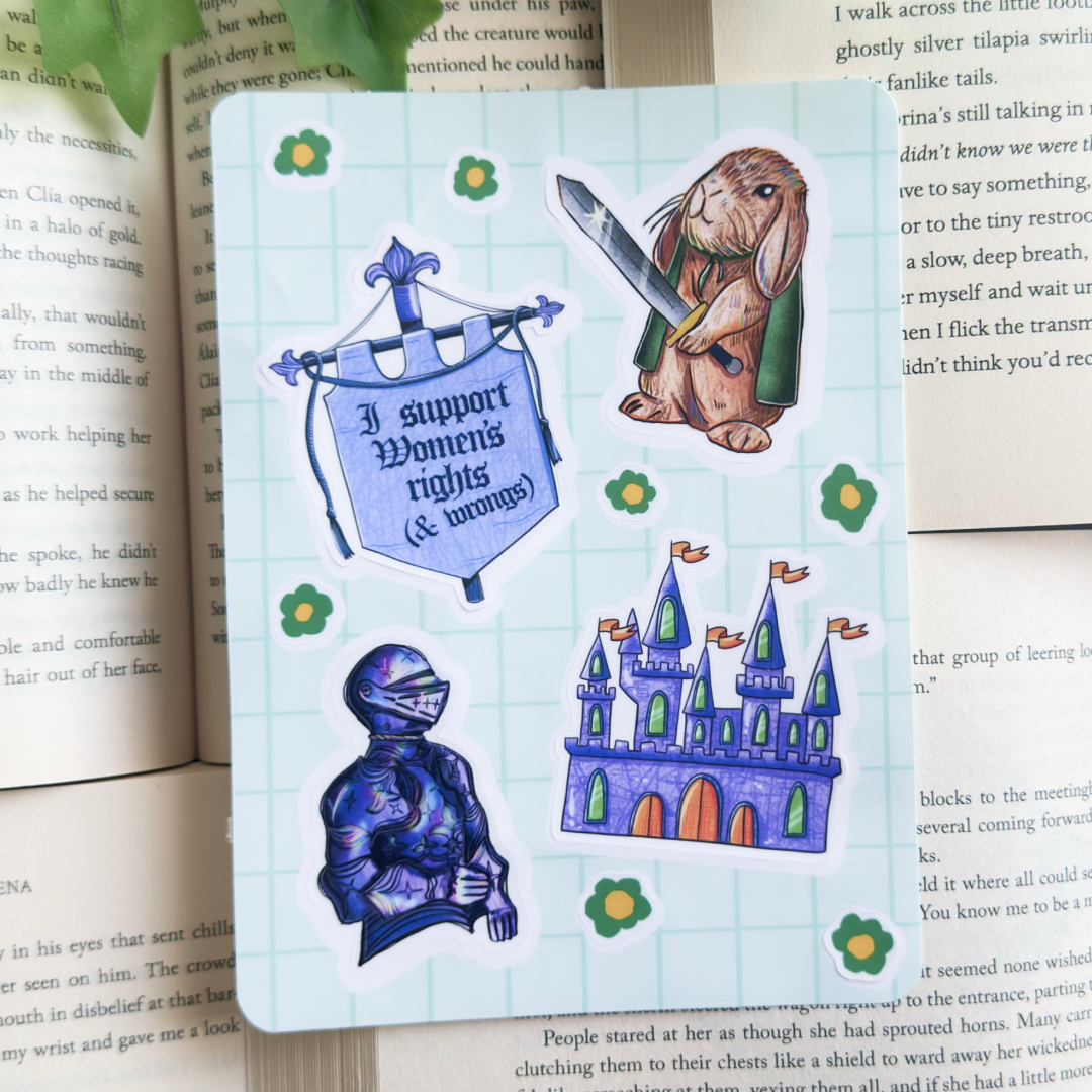 Medieval sticker sheet