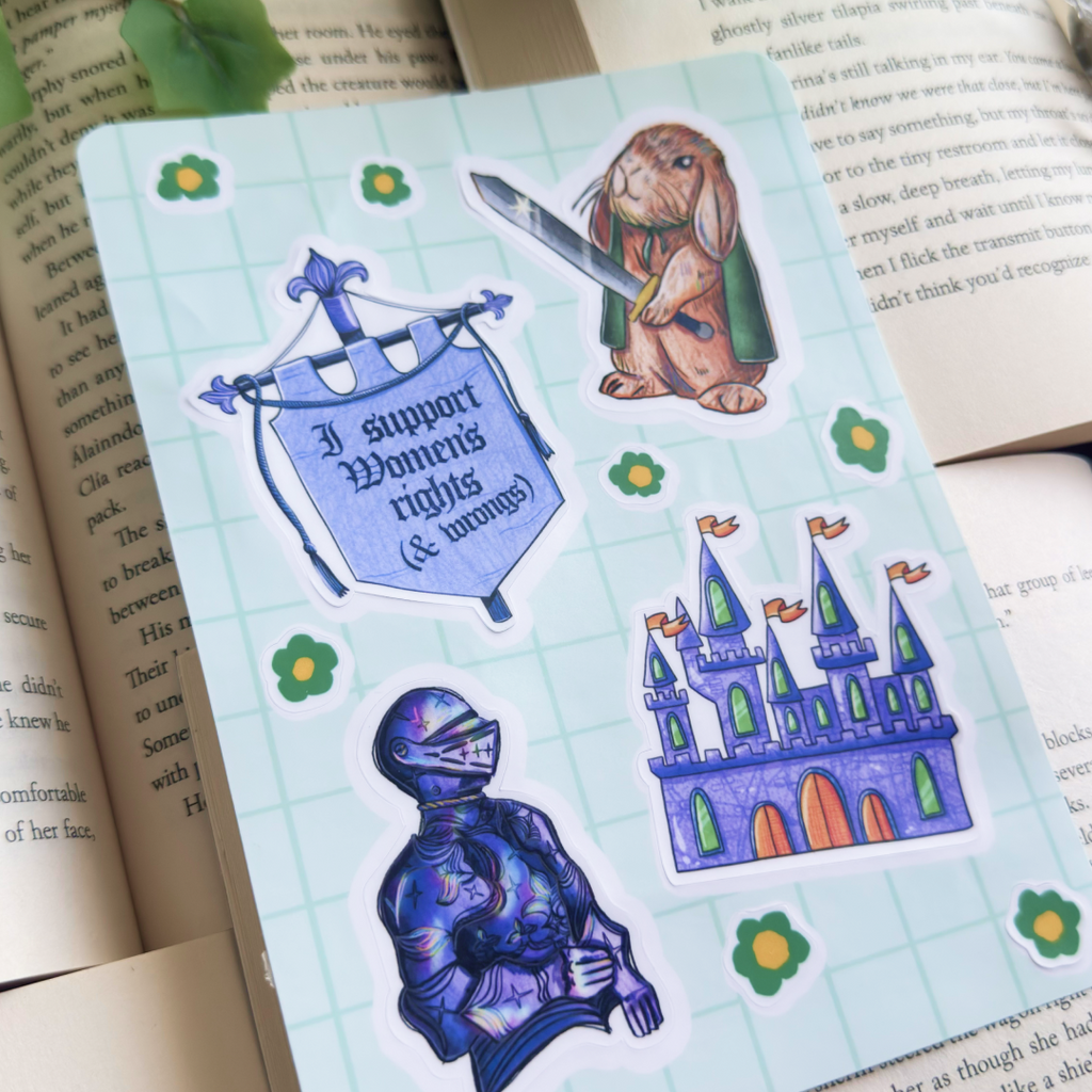 Medieval sticker sheet
