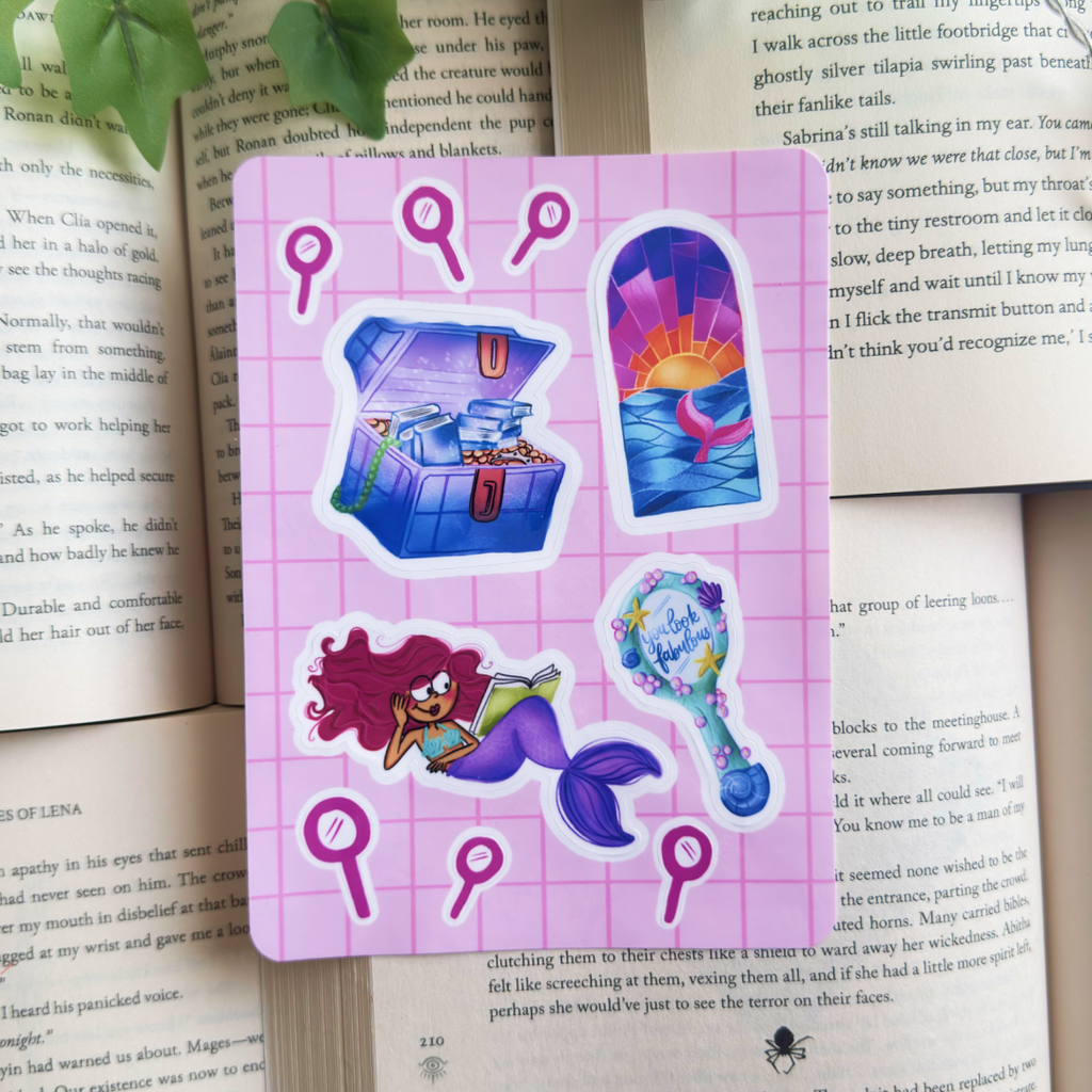 Mermaid sticker sheet