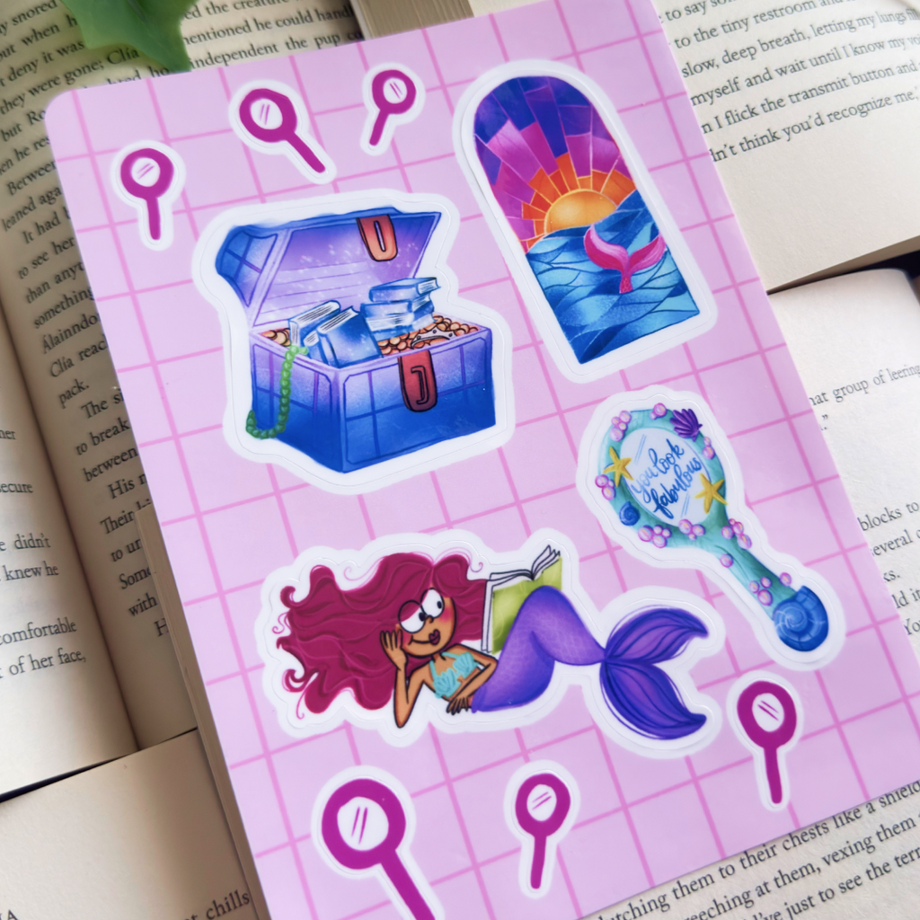 Mermaid sticker sheet