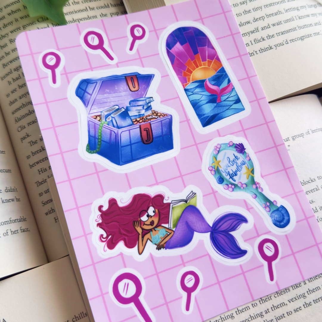 Mermaid sticker sheet