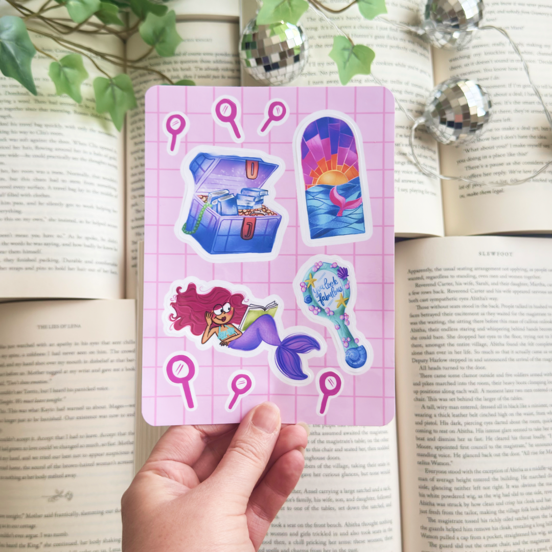 Mermaid sticker sheet