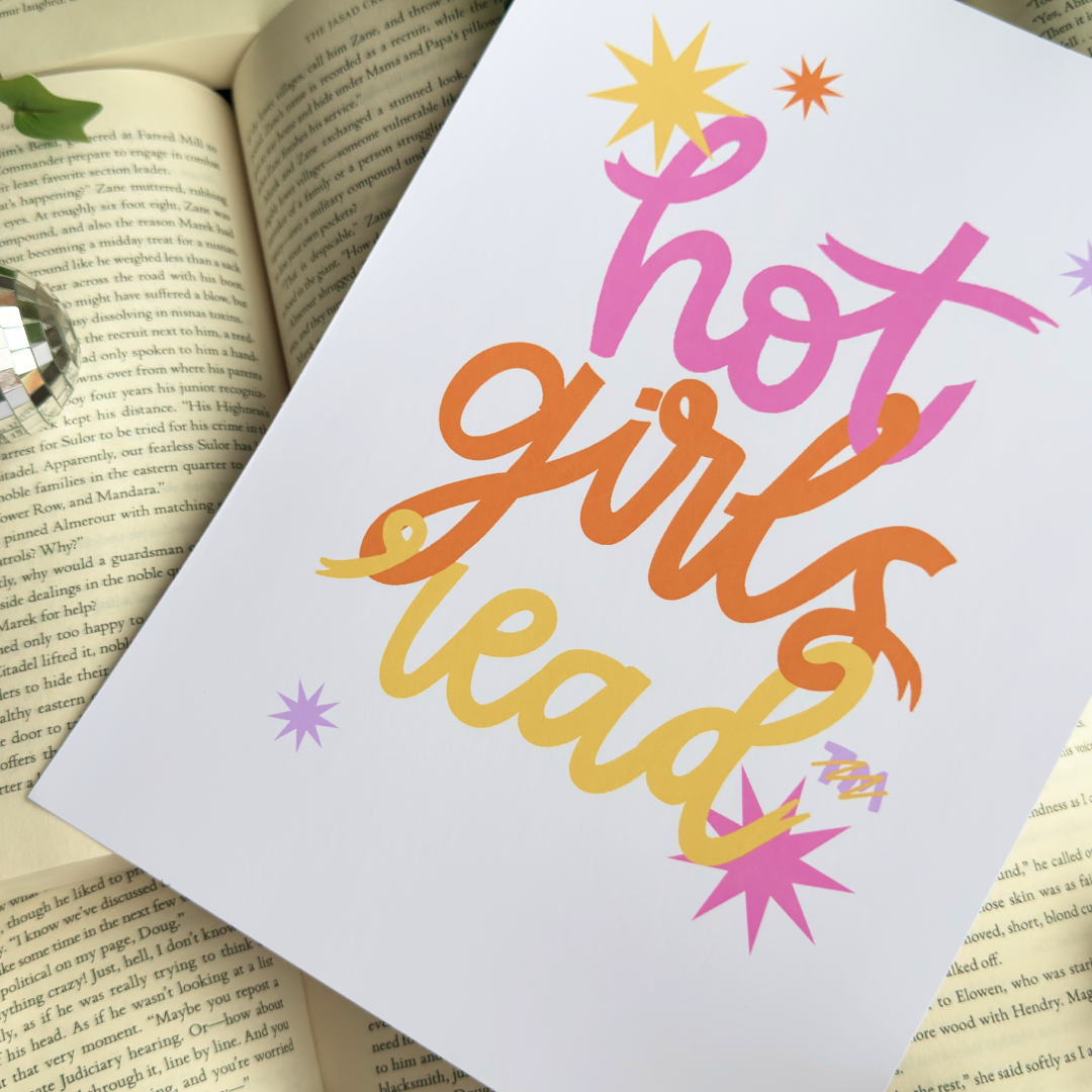 Hot Girls Read Not Trademarked Print